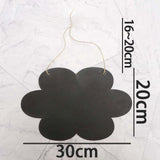 Maxbell Hanging Mini Chalkboard Sign Wooden Blackboard Tag Message Memo Board Flowers