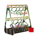 Maxbell Cute Earring Display Stand Jewelry Coat Hanger Rack for Closet Dresser Multicolor