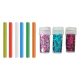 Maxbell Sticky Ball Sequins Straws Rainbow Colors Embellishment for Party Favor