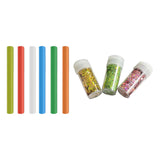 Maxbell Sticky Ball Sequins Straws Rainbow Colors Embellishment for Party Favor