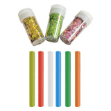 Maxbell Sticky Ball Sequins Straws Rainbow Colors Embellishment for Party Favor