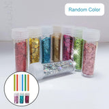 Maxbell Sticky Ball Sequins Straws Rainbow Colors Embellishment for Party Favor