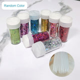 Maxbell Sticky Ball Sequins Straws Rainbow Colors Embellishment for Party Favor