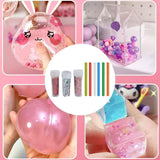 Maxbell Sticky Ball Sequins Straws Rainbow Colors Embellishment for Party Favor