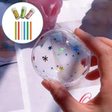 Maxbell Sticky Ball Sequins Straws Rainbow Colors Embellishment for Party Favor