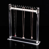 Maxbell Acrylic Necklace Holder Holding Rack Hanger for Bracelets Eardrop Tabletop