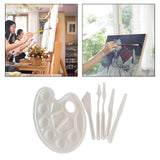 Maxbell 6x Painting Tray Palette Knife Set Paint Trays Paint Knives Student