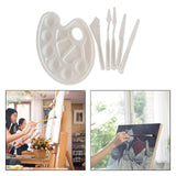 Maxbell 6x Painting Tray Palette Knife Set Paint Trays Paint Knives Student