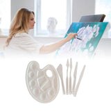 Maxbell 6x Painting Tray Palette Knife Set Paint Trays Paint Knives Student