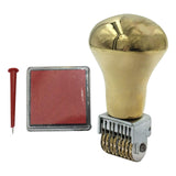 Maxbell Vintage Roller Date Stamp with Ink Pad Rolling Wheel for Document Planner