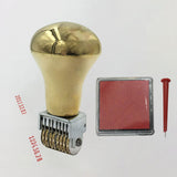 Maxbell Vintage Roller Date Stamp with Ink Pad Rolling Wheel for Document Planner