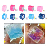 Maxbell Double Sided Tape Reusable Bubble Balloons Blowing Tape for Pinch Toy Making Pink 100cmx3cm