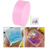 Maxbell Double Sided Tape Reusable Bubble Balloons Blowing Tape for Pinch Toy Making Pink 100cmx3cm