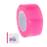 Maxbell Double Sided Tape Reusable Bubble Balloons Blowing Tape for Pinch Toy Making Pink 300cmx3cm