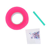 Maxbell Double Sided Tape Reusable Bubble Balloons Blowing Tape for Pinch Toy Making Pink 500cmx3cm