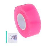 Maxbell Double Sided Tape Reusable Bubble Balloons Blowing Tape for Pinch Toy Making Pink 500cmx3cm