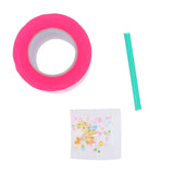 Maxbell Double Sided Tape Reusable Bubble Balloons Blowing Tape for Pinch Toy Making Pink 100cmx5cm
