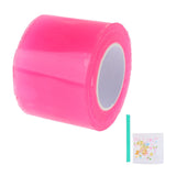 Maxbell Double Sided Tape Reusable Bubble Balloons Blowing Tape for Pinch Toy Making Pink 100cmx5cm