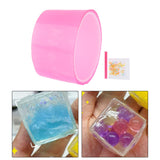Maxbell Double Sided Tape Reusable Bubble Balloons Blowing Tape for Pinch Toy Making Pink 300cmx5cm