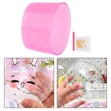 Maxbell Double Sided Tape Reusable Bubble Balloons Blowing Tape for Pinch Toy Making Pink 300cmx5cm