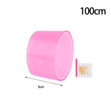 Maxbell Double Sided Tape Reusable Bubble Balloons Blowing Tape for Pinch Toy Making Pink 300cmx5cm
