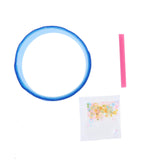 Maxbell Double Sided Tape Reusable Bubble Balloons Blowing Tape for Pinch Toy Making Blue 100cmx3cm