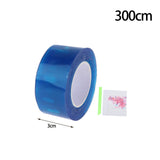 Maxbell Double Sided Tape Reusable Bubble Balloons Blowing Tape for Pinch Toy Making Blue 300cmx3cm