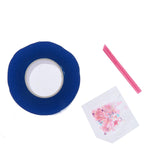 Maxbell Double Sided Tape Reusable Bubble Balloons Blowing Tape for Pinch Toy Making Blue 500cmx3cm