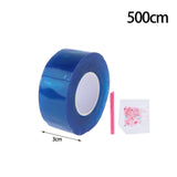 Maxbell Double Sided Tape Reusable Bubble Balloons Blowing Tape for Pinch Toy Making Blue 500cmx3cm