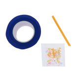 Maxbell Double Sided Tape Reusable Bubble Balloons Blowing Tape for Pinch Toy Making Blue 300cmx5cm