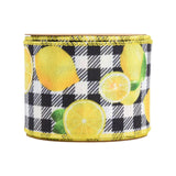 Maxbell Lemons Wired Ribbon DIY Printed Wreath Home Decor Hair Bows Making Crafts