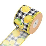Maxbell Lemons Wired Ribbon DIY Printed Wreath Home Decor Hair Bows Making Crafts