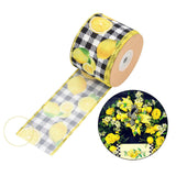 Maxbell Lemons Wired Ribbon DIY Printed Wreath Home Decor Hair Bows Making Crafts