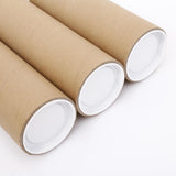Maxbell Long Cardboard with Caps Inner Dia 2.36in Round for Blueprint Shipping 100cm