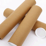 Maxbell Portable Mailing Tubes with Caps Tube Parcel for Document Packaging Shipping 50cm