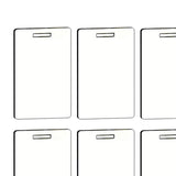 Maxbell 12x Sublimation Blank Luggage Tags DIY Label ID Card Bag Double Sided White