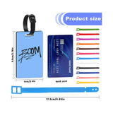 Maxbell 12x Sublimation Blank Luggage Tags DIY Label ID Card Bag Double Sided White
