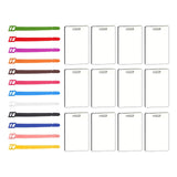 Maxbell 12x Sublimation Blank Luggage Tags DIY Label ID Card Bag Double Sided White