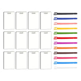 Maxbell 12x Sublimation Blank Luggage Tags DIY Label ID Card Bag Double Sided White