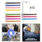 Maxbell 12x Sublimation Blank Luggage Tags DIY Label ID Card Bag Double Sided White