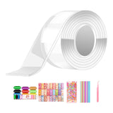 Maxbell Bubble Balloons Blowing Non Marking Tape with Straws Sticky for DIY Crafting 45pcs