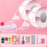 Maxbell Bubble Balloons Blowing Non Marking Tape with Straws Sticky for DIY Crafting 49pcs