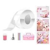Maxbell Bubble Balloons Blowing Non Marking Tape with Straws Sticky for DIY Crafting 14pcs