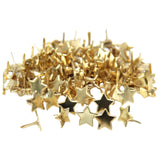 Maxbell 50Pcs Metal Mini Brads Stamping Paper Fasteners Brads for Scrapbook Office