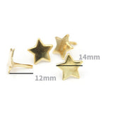 Maxbell 50Pcs Metal Mini Brads Stamping Paper Fasteners Brads for Scrapbook Office