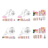 Maxbell Blow Bubbles Double Sided Tape Traceless Sticky Tape Sensory Toy DIY Crafts Tape with Full Tools