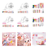 Maxbell Blow Bubbles Double Sided Tape Traceless Sticky Tape Sensory Toy DIY Crafts Tape with Full Tools