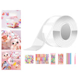 Maxbell Blow Bubbles Double Sided Tape Traceless Sticky Tape Sensory Toy DIY Crafts Tape with 34PCS