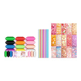 Maxbell Blow Bubbles Double Sided Tape Traceless Sticky Tape Sensory Toy DIY Crafts 47PCS without Tape