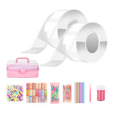 Maxbell Blow Bubbles Double Sided Tape Traceless Sticky Tape Sensory Toy DIY Crafts Tape w Box and 36PCS